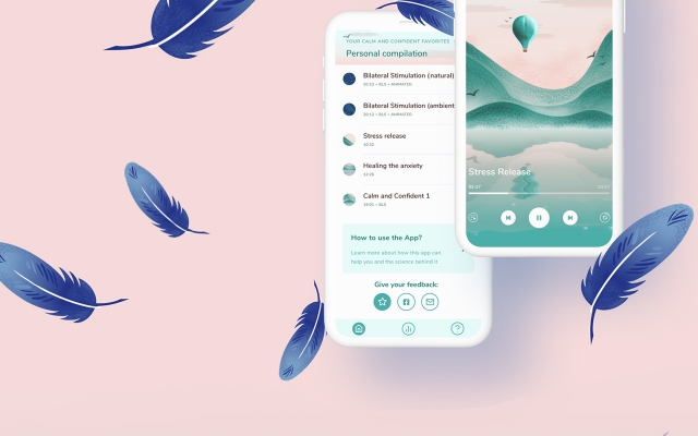 A mobile app to help the users to feel calm based on EMDR