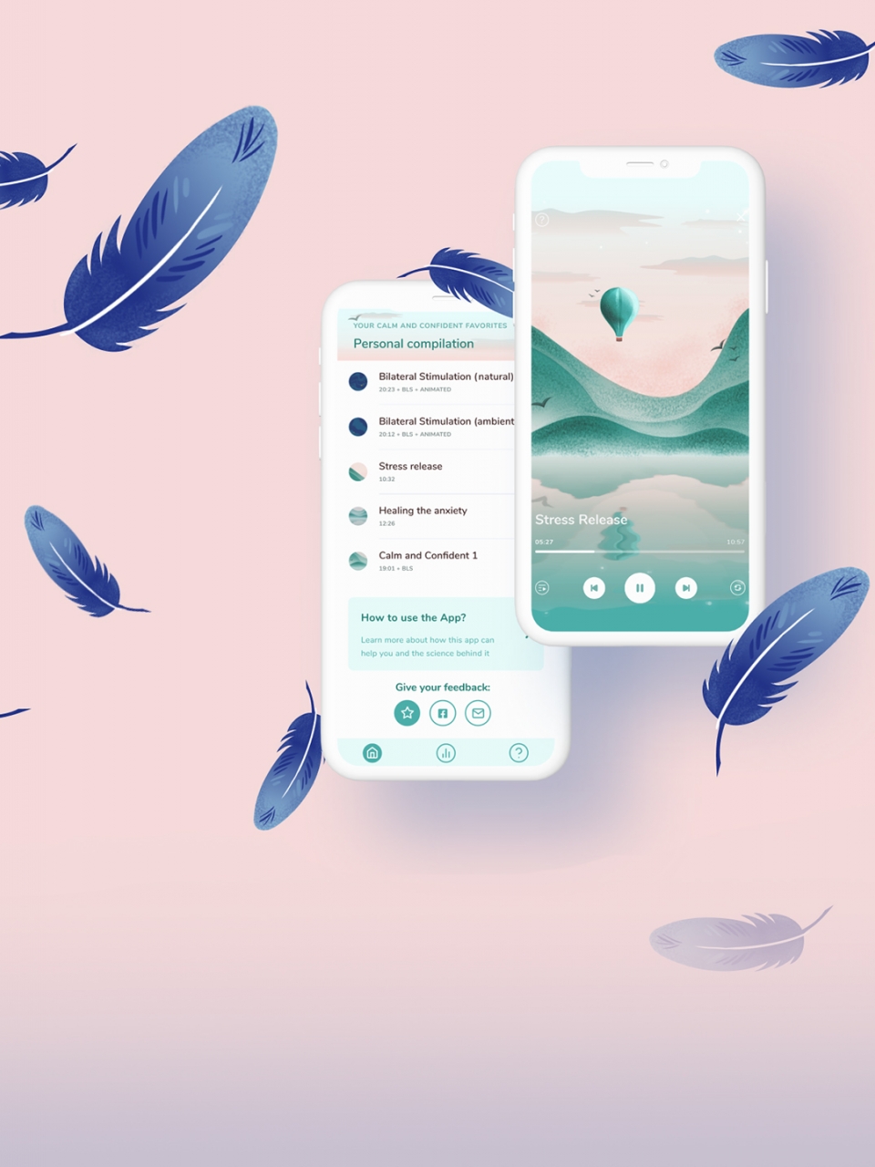 A mobile app to help the users to feel calm based on EMDR